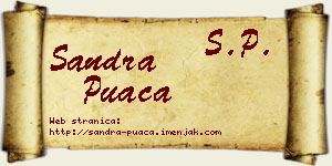 Sandra Puača vizit kartica